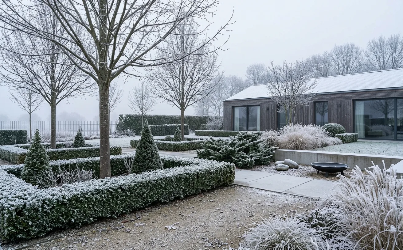 Jardin en hiver